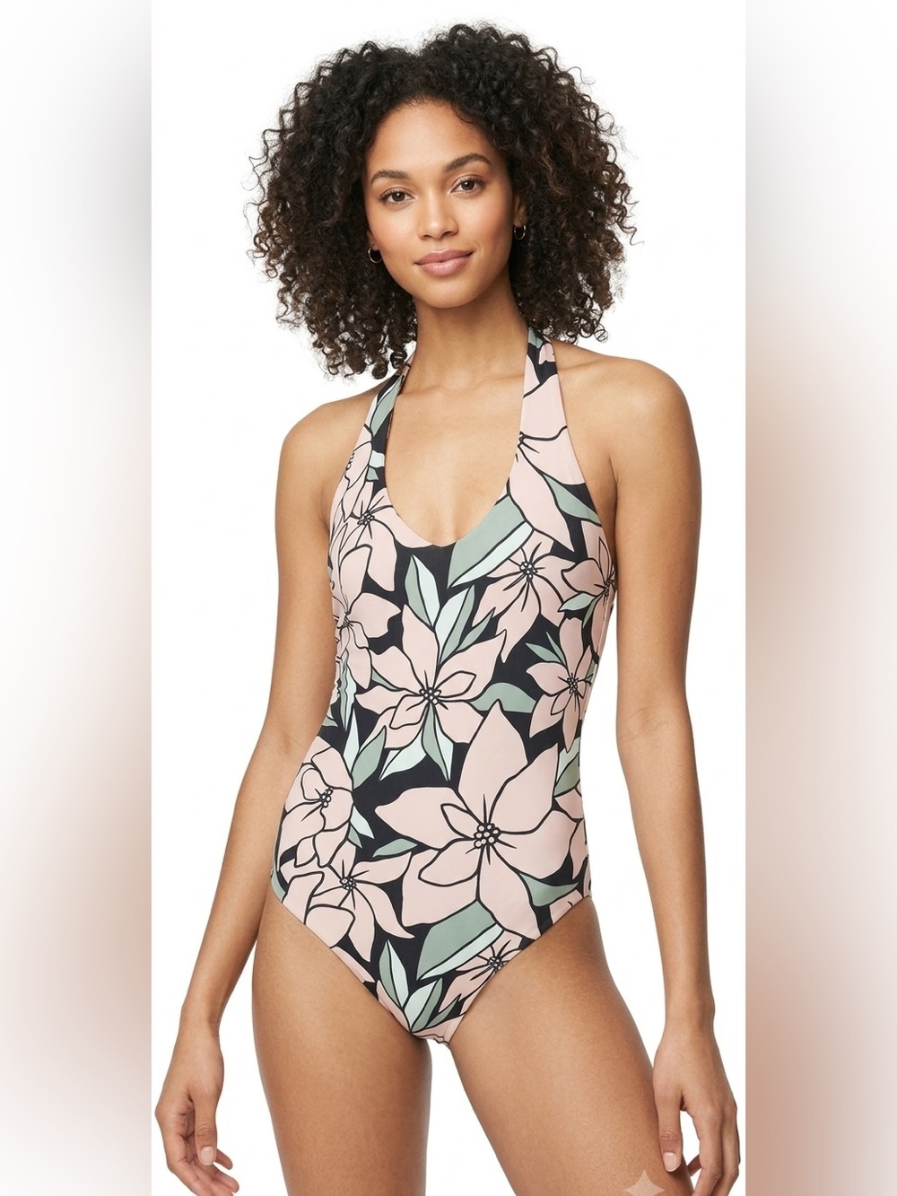 Aeropostale Floral Halter Body Suit